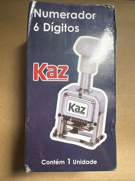 Carimbo numerador 6 dígitos Kaz