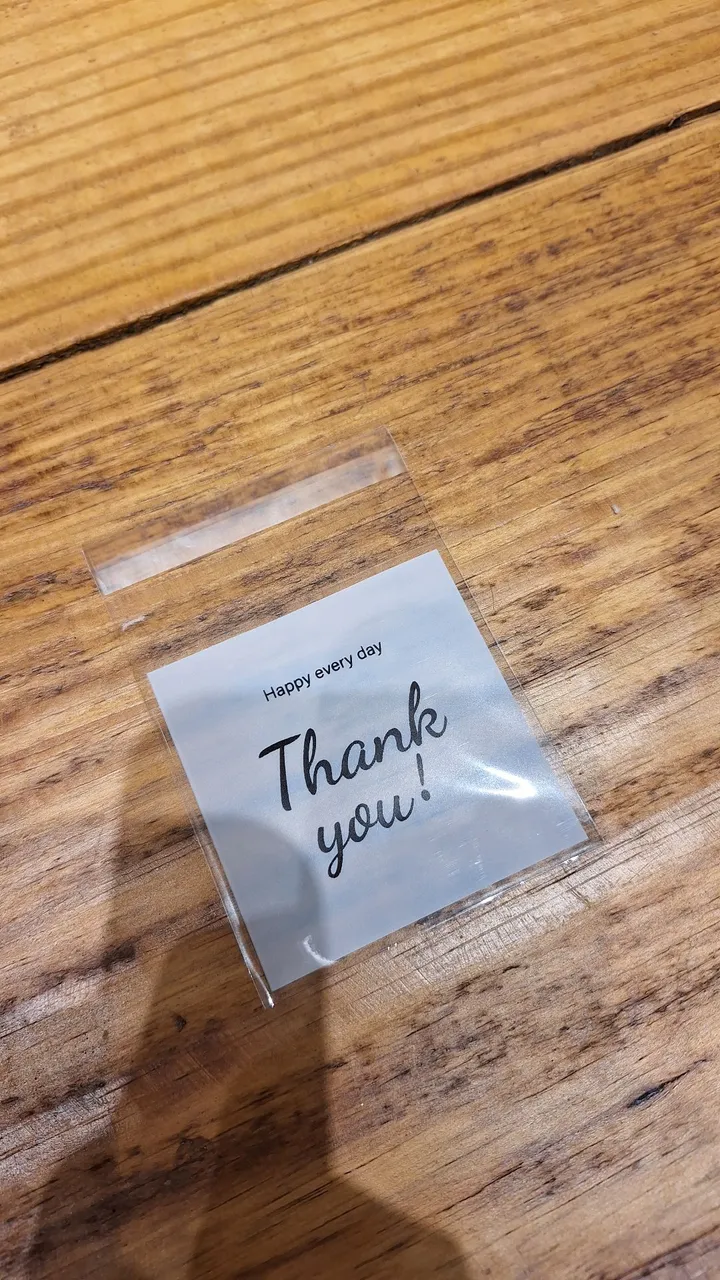 Embalagem 'Thank you' para pequenos negócios 80uni
