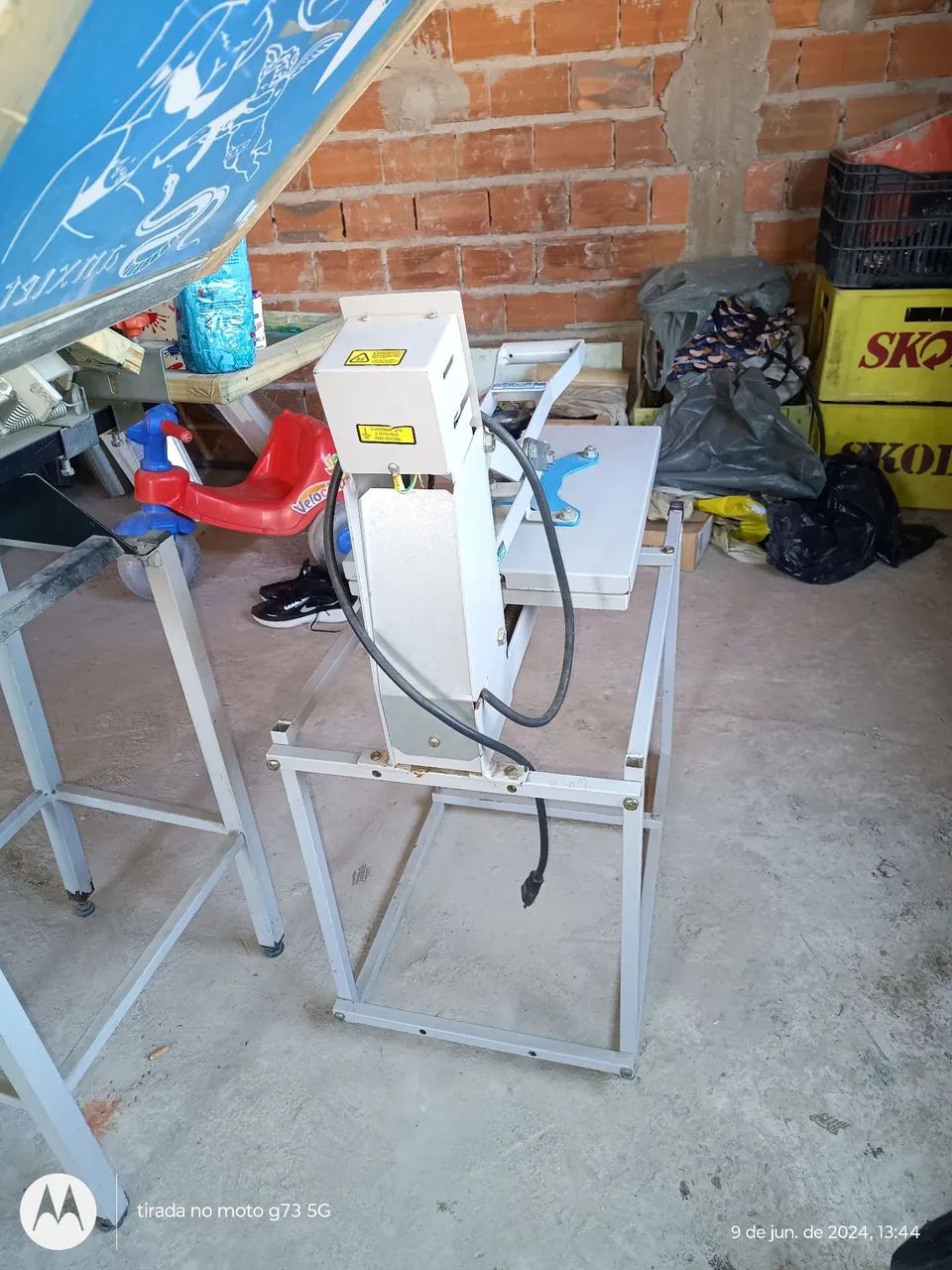 Máquina sublimação estampa de camisa tecido  - Foto 5