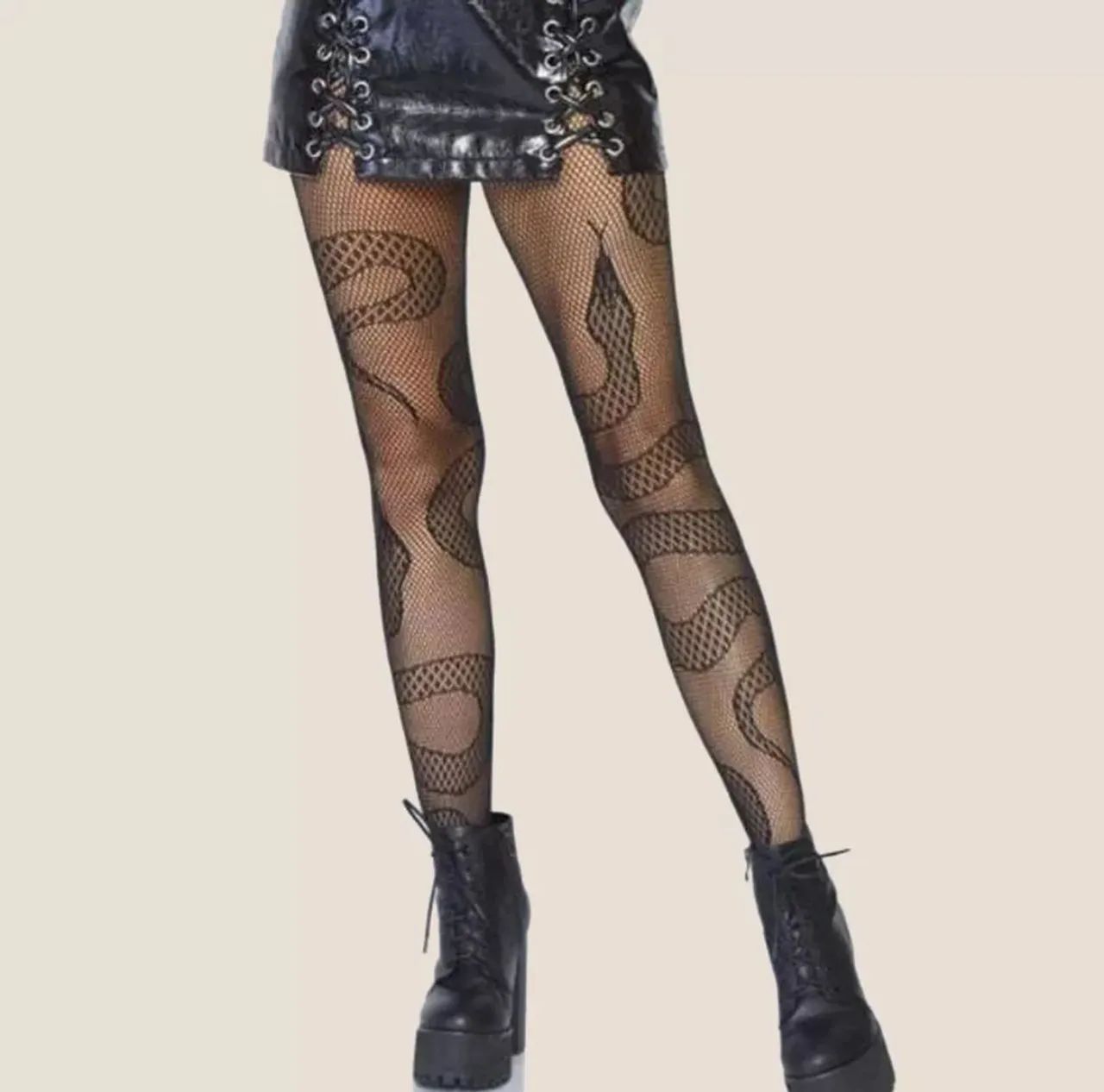 Meia Calça Arrastão Estampado - Foto 5