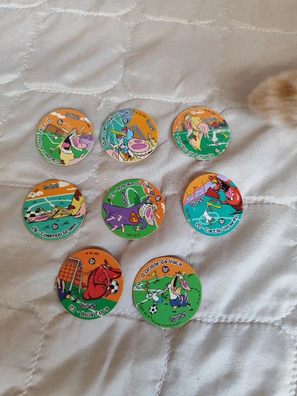 Tazos "Copa Cartoon Network" A vaca e o frango - Foto 3