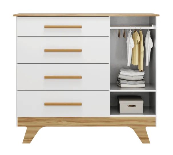 Comoda Infantil Retro Lisa 100% MDF  - Foto 3