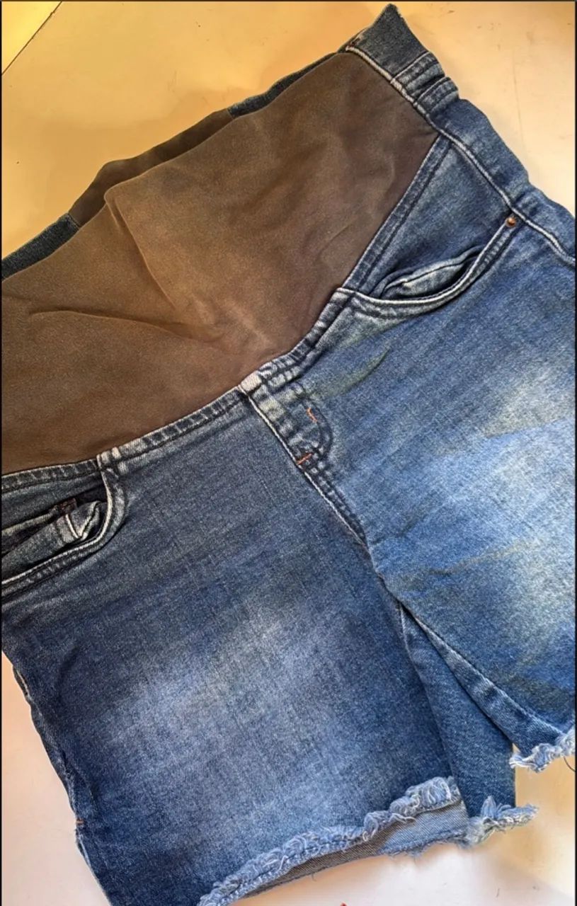 Shorts Jeans para Gestantes