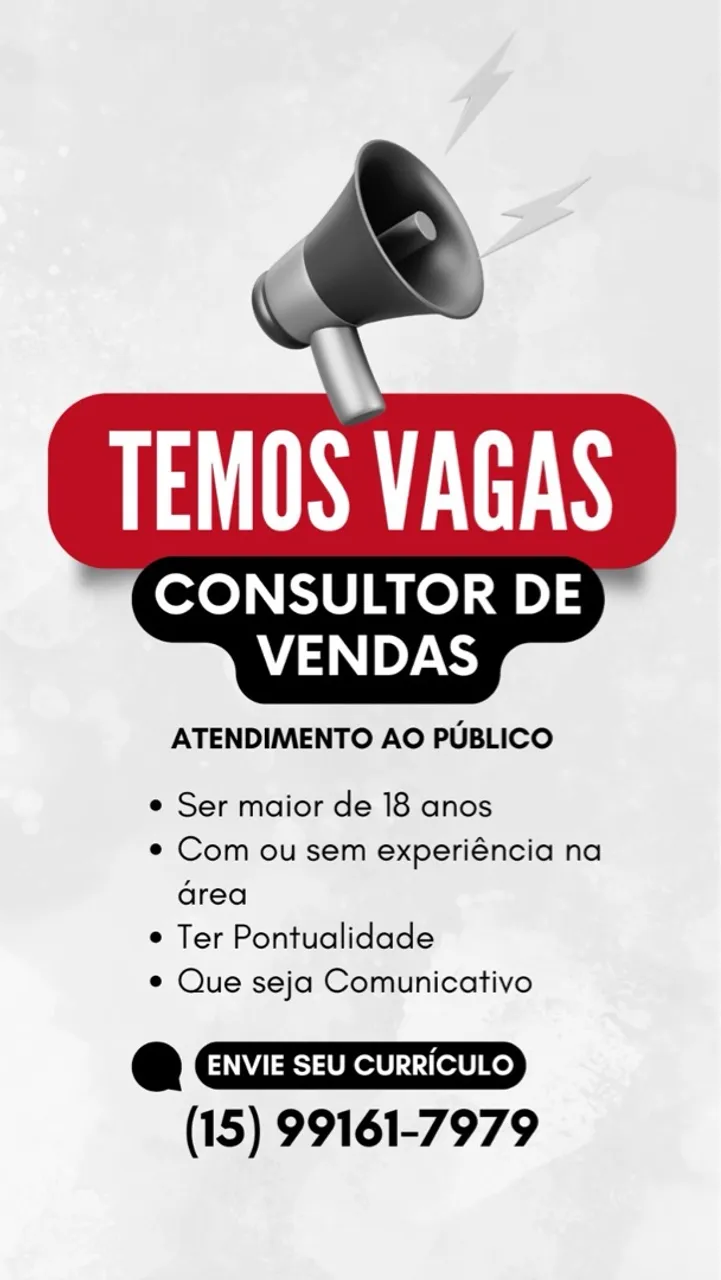 Consultor de Vendas 