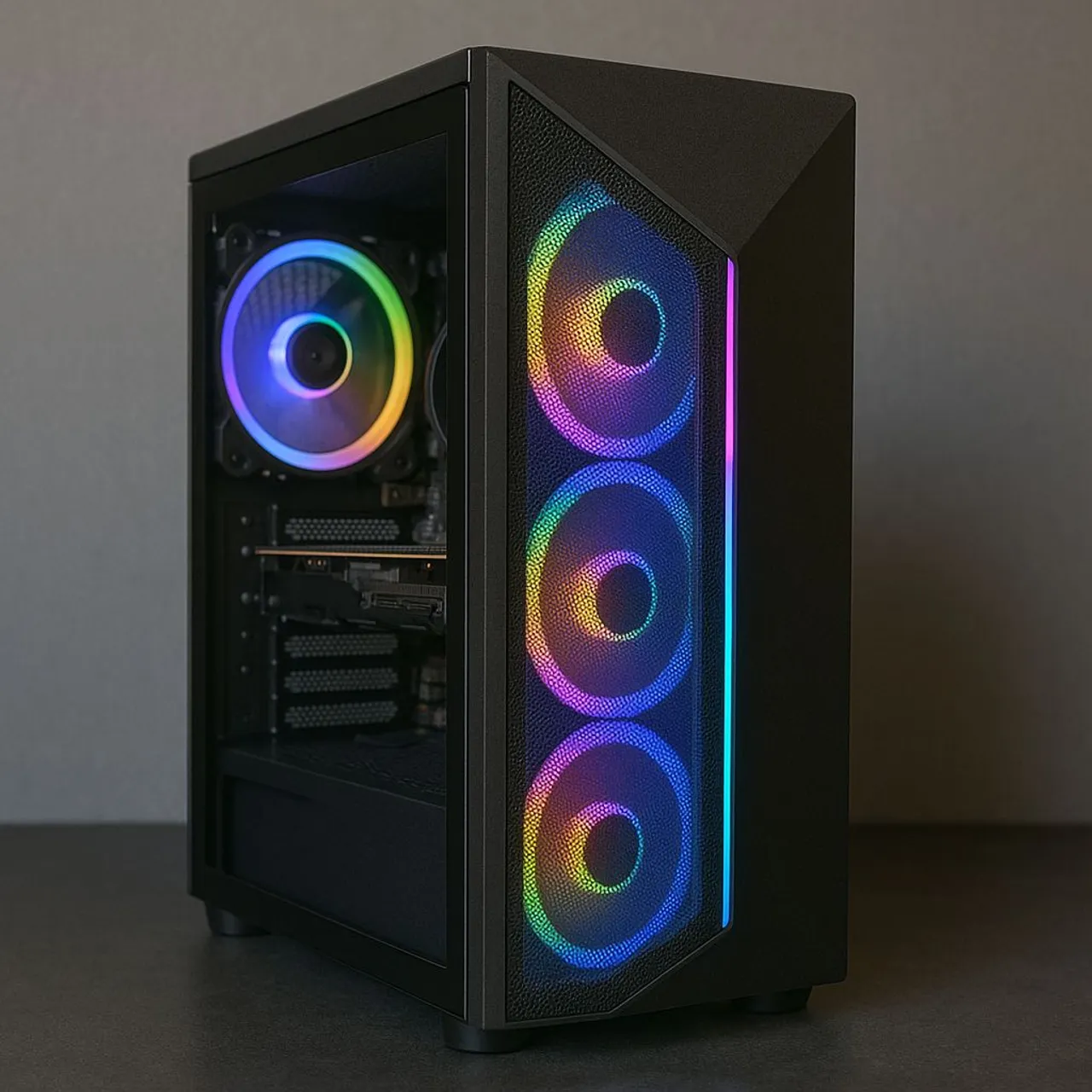PC Gamer RGB com Gabinete Iluminado