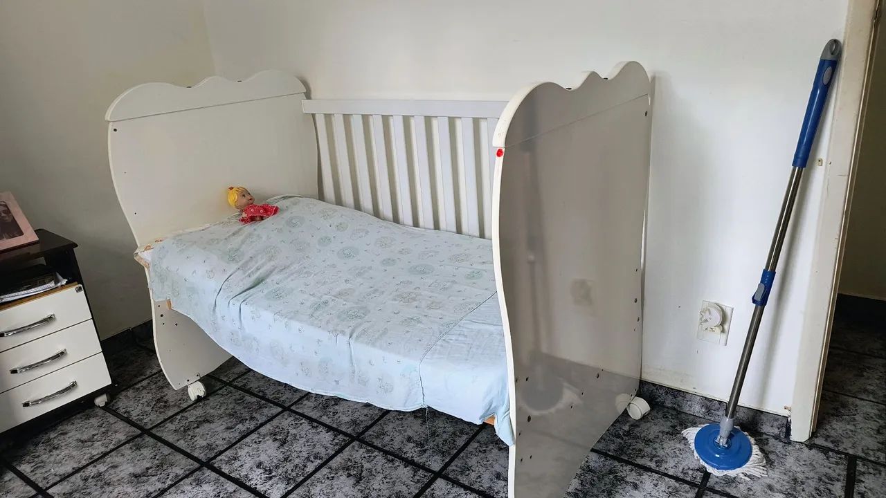 Berço de Bebê Branco/ Cama - Foto 2