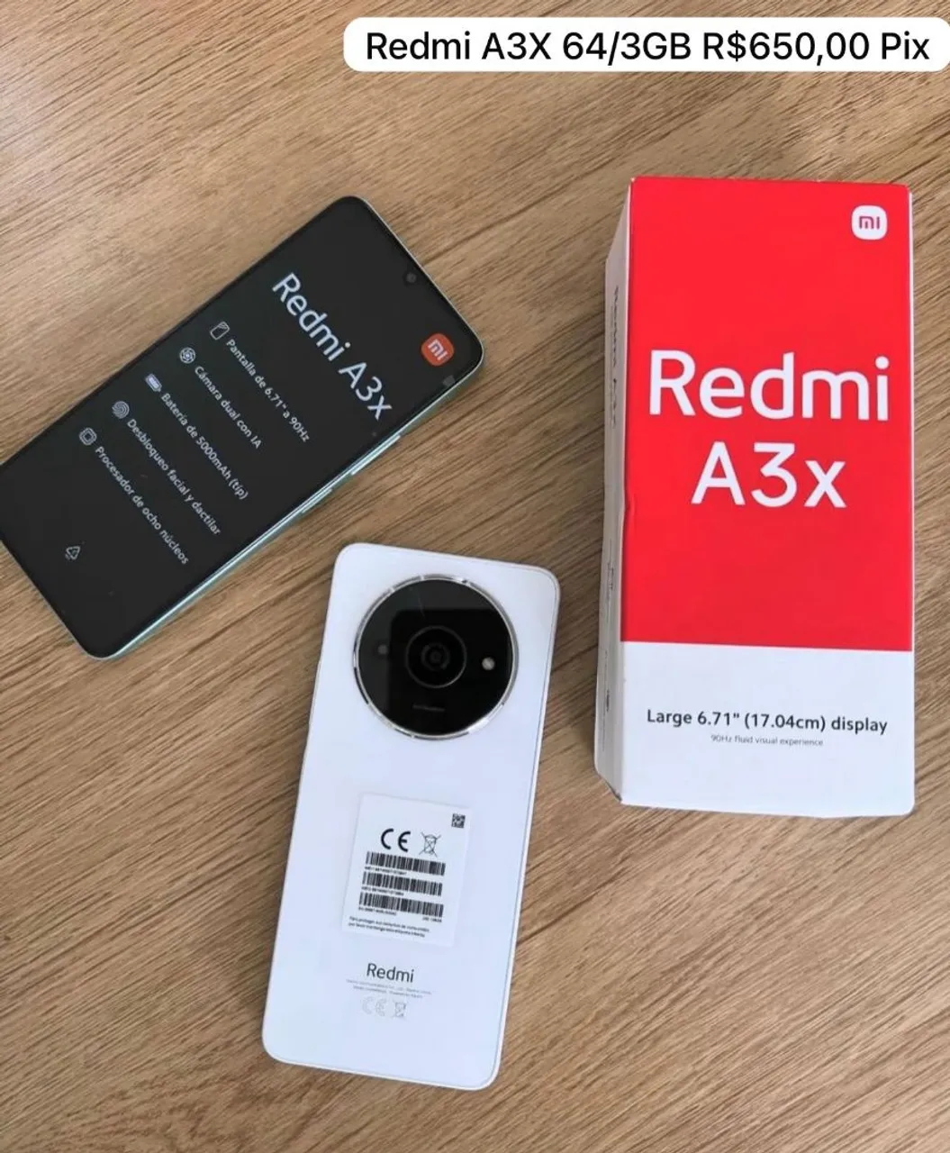 REDMI A3X PROMOÇÃO CELULAR NOVO LACRADO 