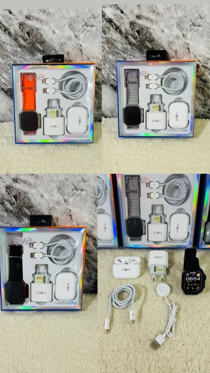 Kit 3 em 1 - Relógio, Fone Bluetooth e Carregador - Foto 4