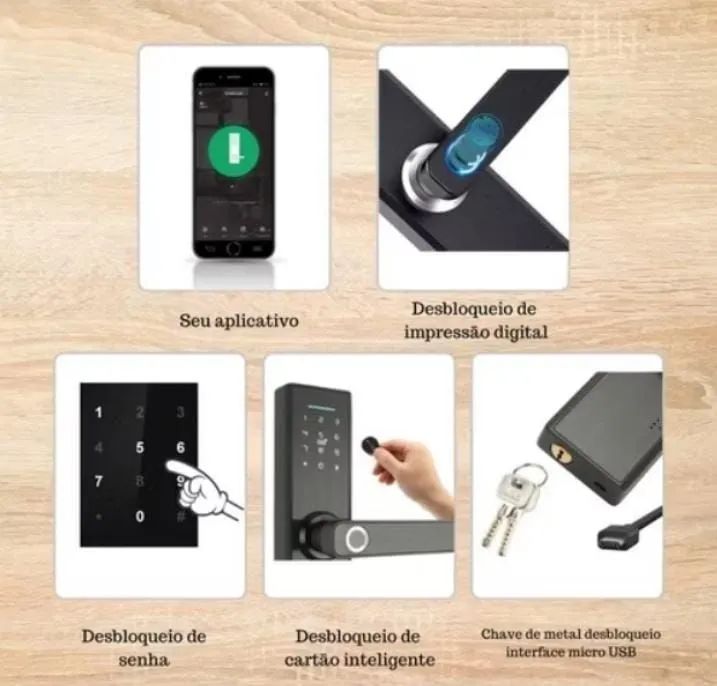 Fechadura Eletrônica Digital para Porta - Foto 4