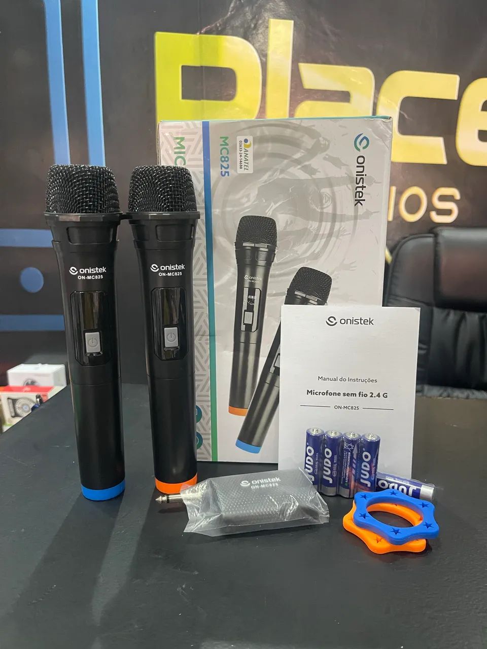 その他 maco Promoção kit de microfone duplo sem fio Onistek ON-MC825