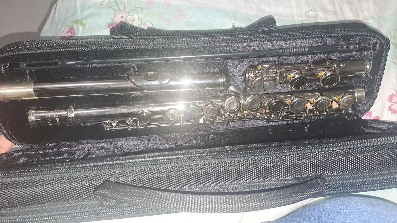 Novíssima e Maravilhosa Flauta transversal Eagle Fl 03n com caixa nota fiscal acessórios