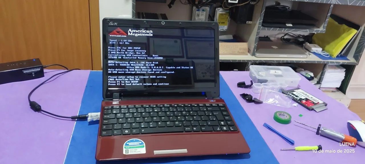 Notebook ASUS antigo com defeito - Foto 5