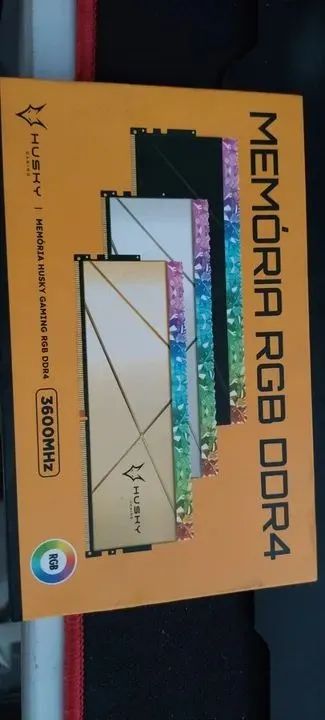 Memória RAM Husky Gaming Blizzard RGB 32GB (2x16) DDR4, 3600MHz " C/ Detalhe"!