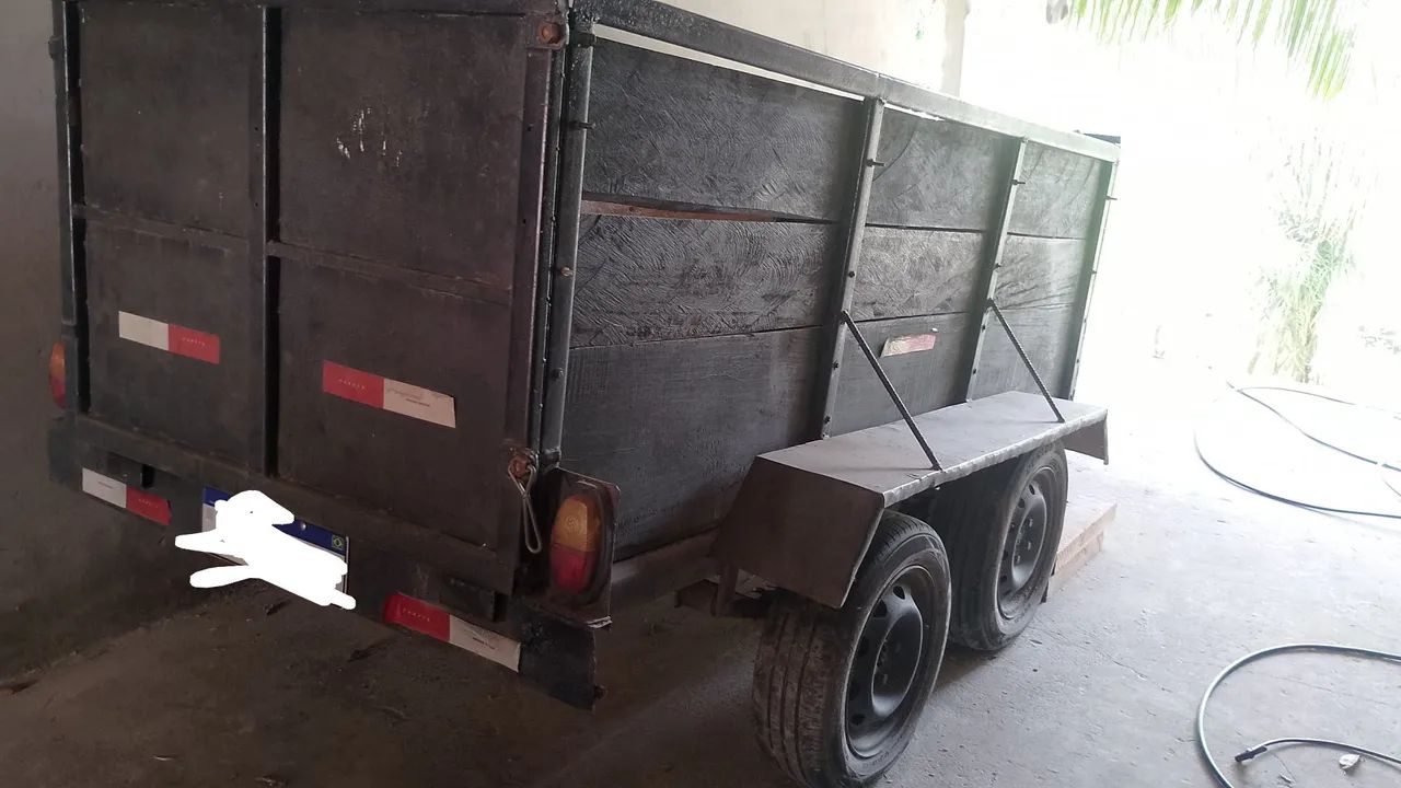 Carretinha reboque 2 eixos - Foto 3