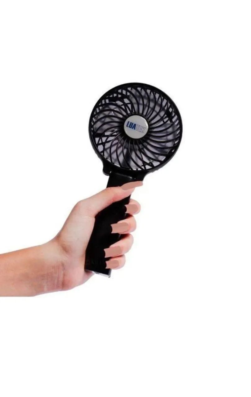 MINI VENTILADOR DE MÃO RECARREGAVEL LELONG LE5708  - Foto 2
