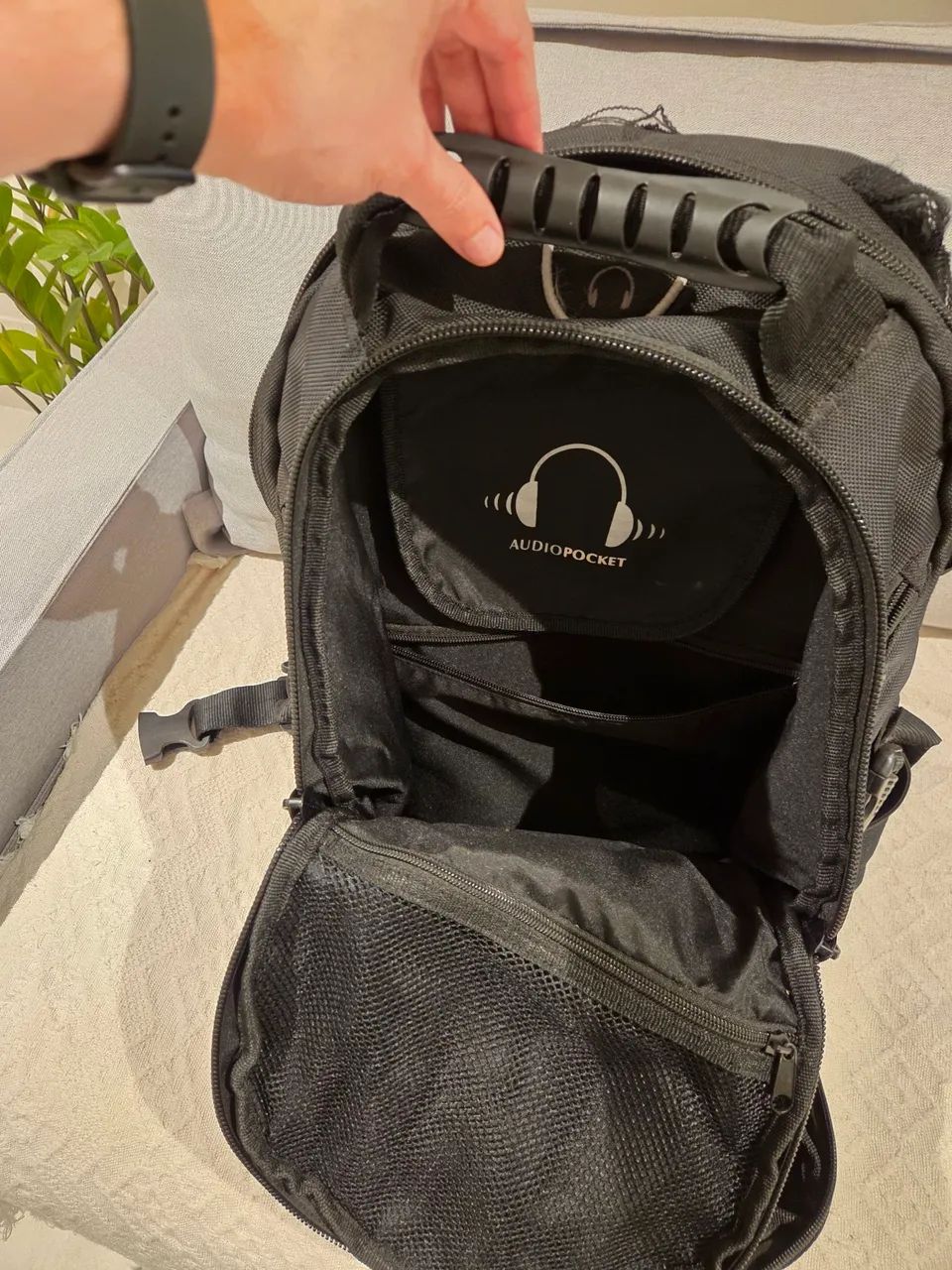 Mochila Preta FICO para viagem - Foto 2