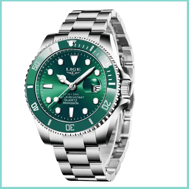 Lige Submariner Sofisticação e Durabilidade em Aço Inoxidável