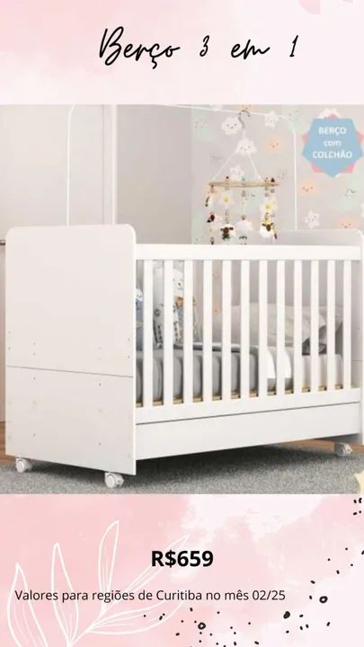 Promoção Berço Americano 3 em 1 - 17/02/25 