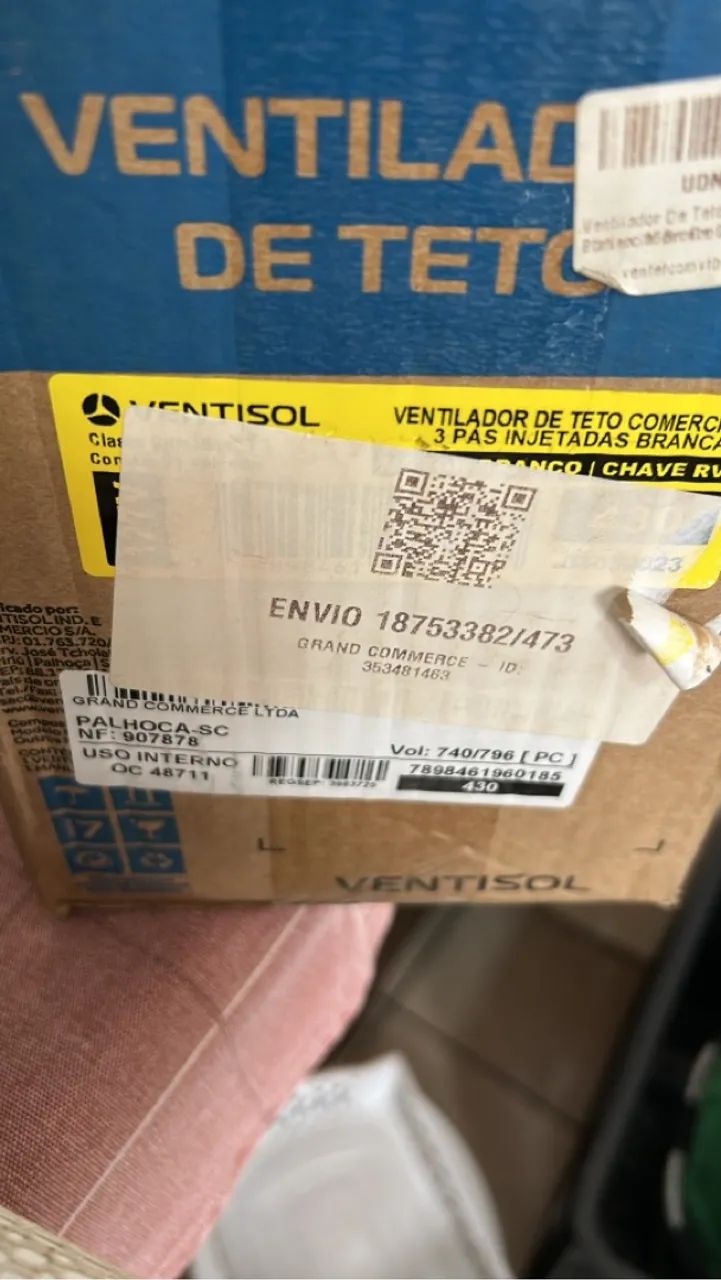 Ventilador de Teto Ventisol New Comercial Branco 220V - 3 Pás - Foto 4