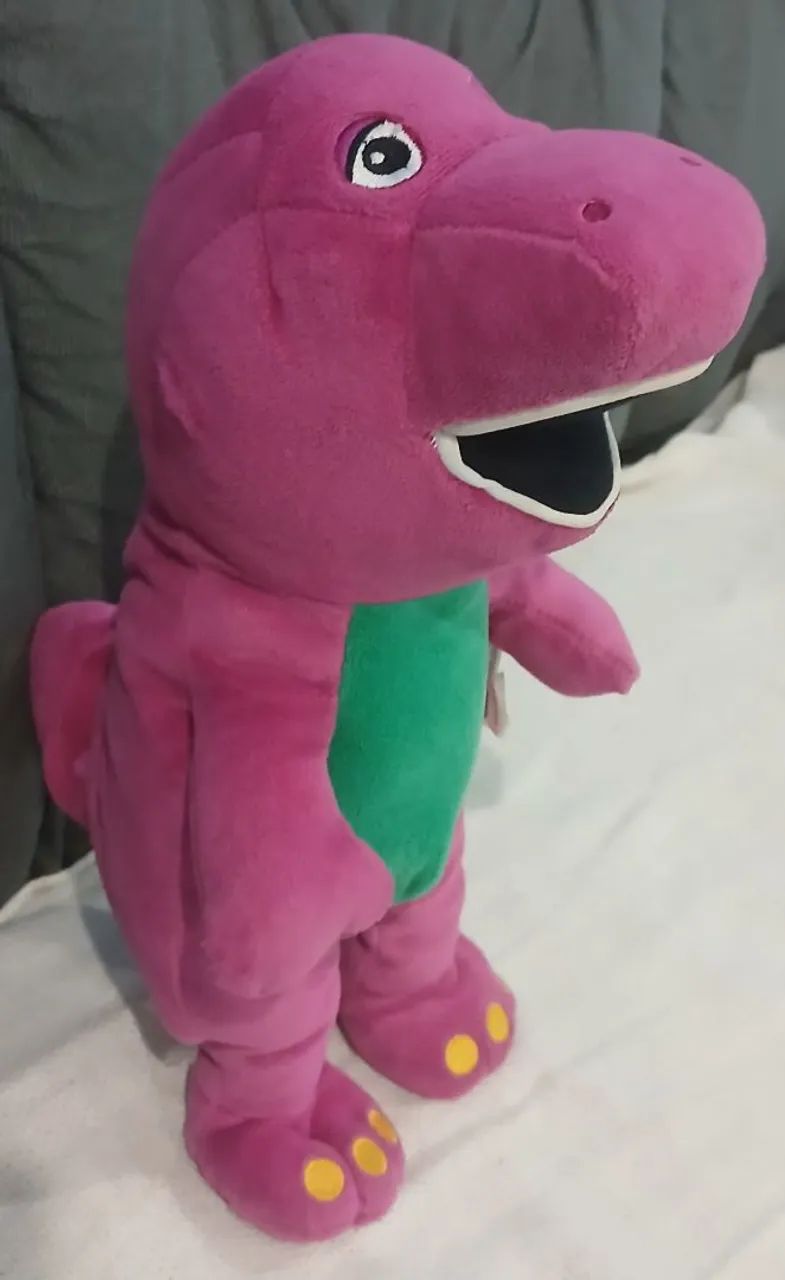 Barney de pelúcia 35cm multibrink 2011 - Foto 3