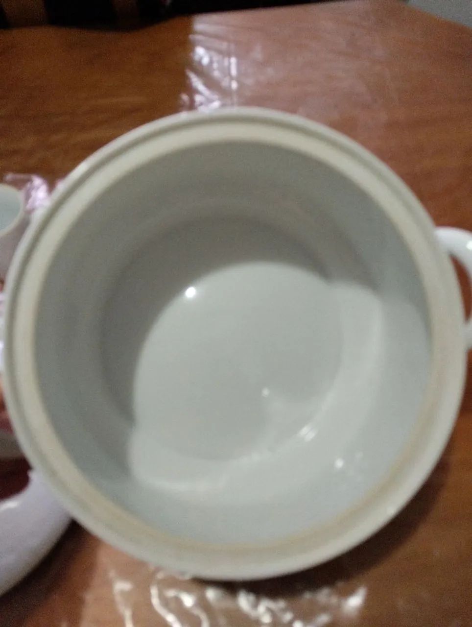 Sopeira e xícaras de porcelana antiga - Foto 2