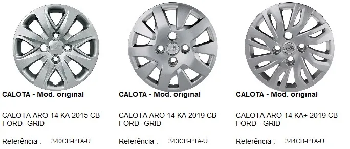 Calota Aro 14 Original Ford Ka