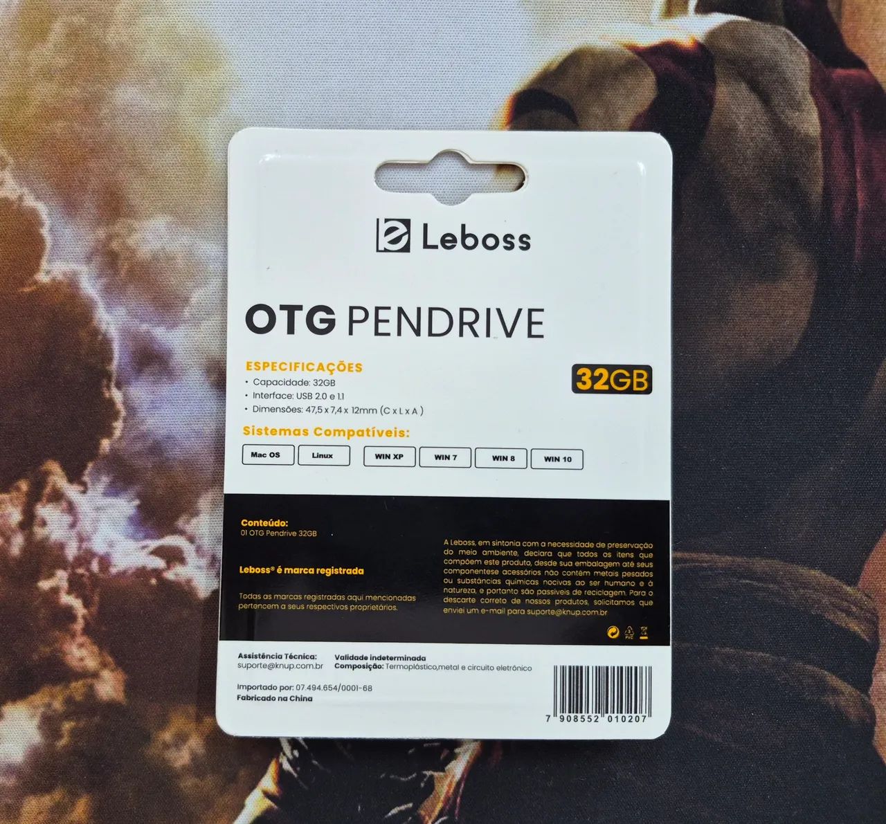 Pendrive 32gb Tipo C Usb Pcs Para Celular Portatil Chaveiro<br><br> - Foto 5