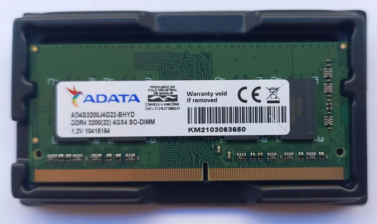 Memória RAM ADATA DDR4 4GB 3200MHz SO-DIMM