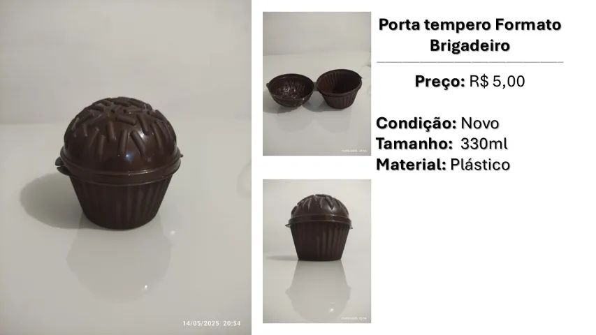 Porta Tempero Formato Brigadeiro - Foto 4