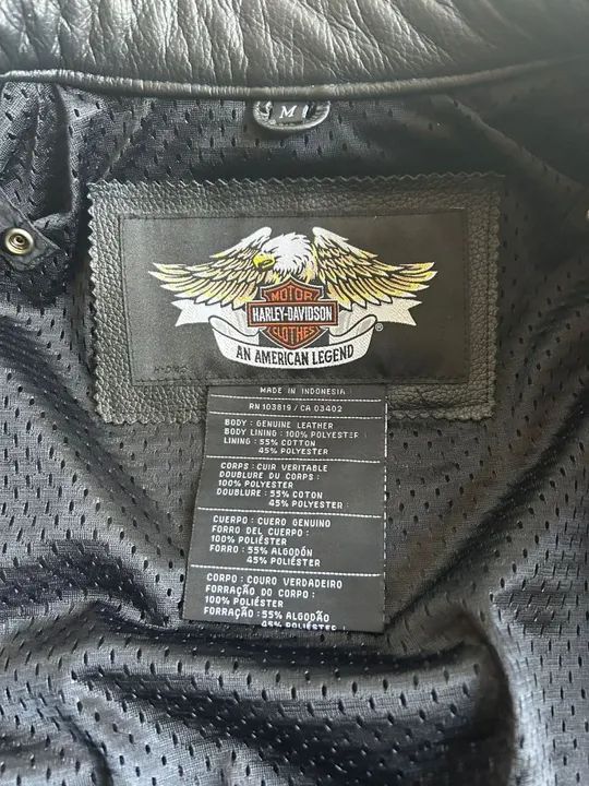 Jaqueta de Couro Harley Davidson em couro  - Foto 3