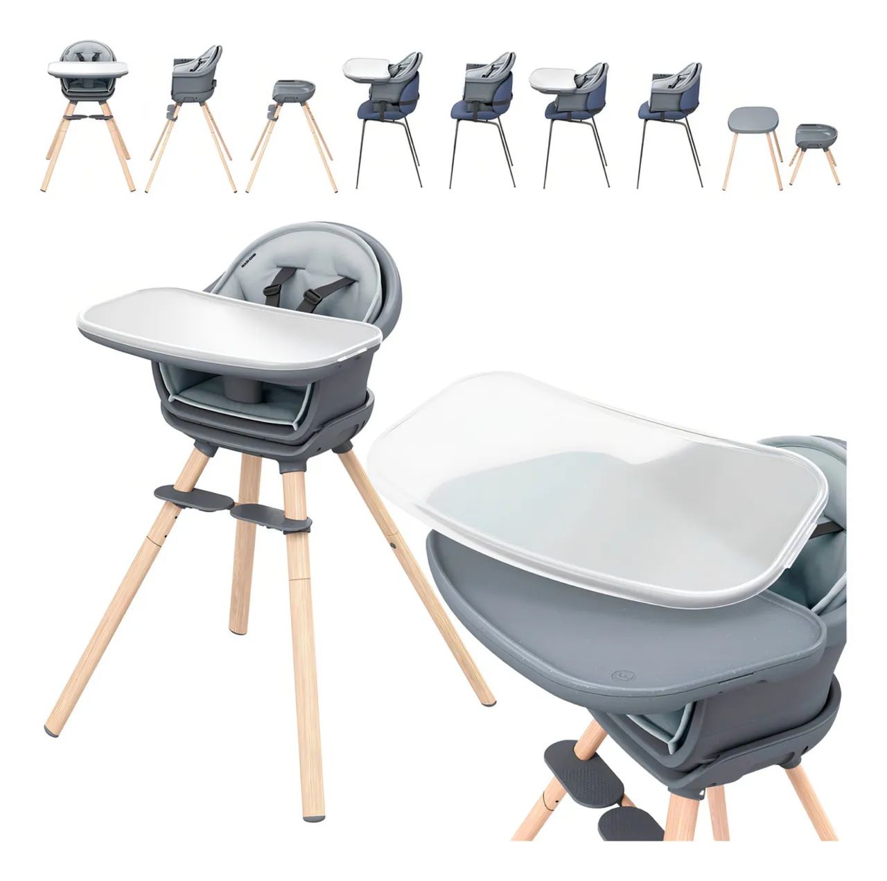 Cadeira De Refeição Moa 8 Em 1 Maxi-cosi Grafite - Foto 5