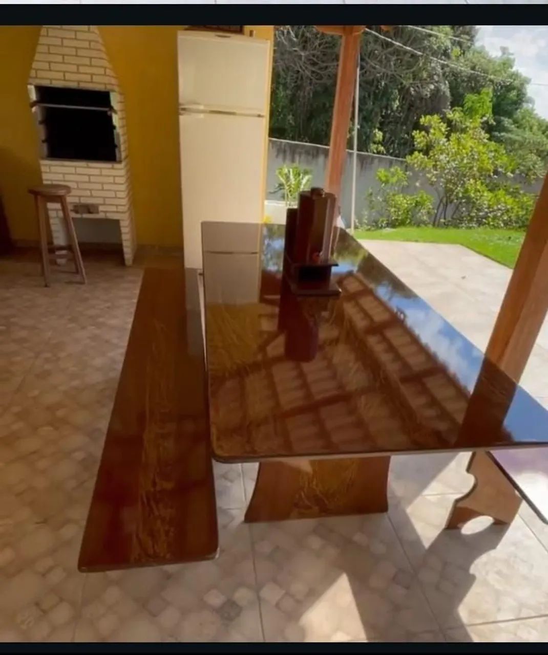 Mesa pedra de ardósia pintada  - Foto 5