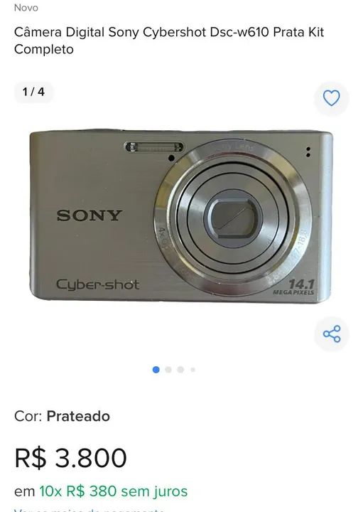 Câmera Digital Sony Cyber-shot 14.1MP - Foto 4