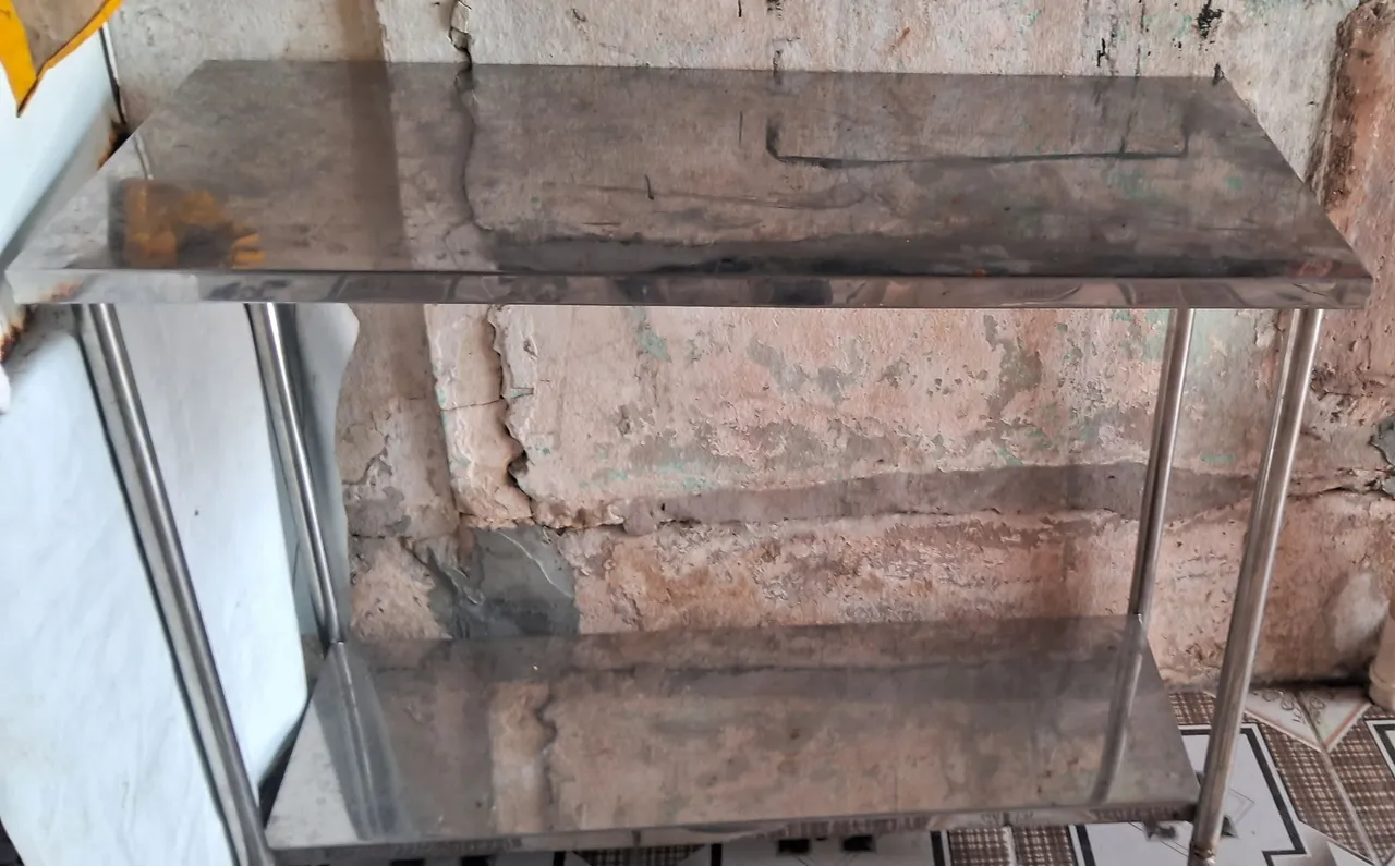 Prateleira de aço inox para comércio
