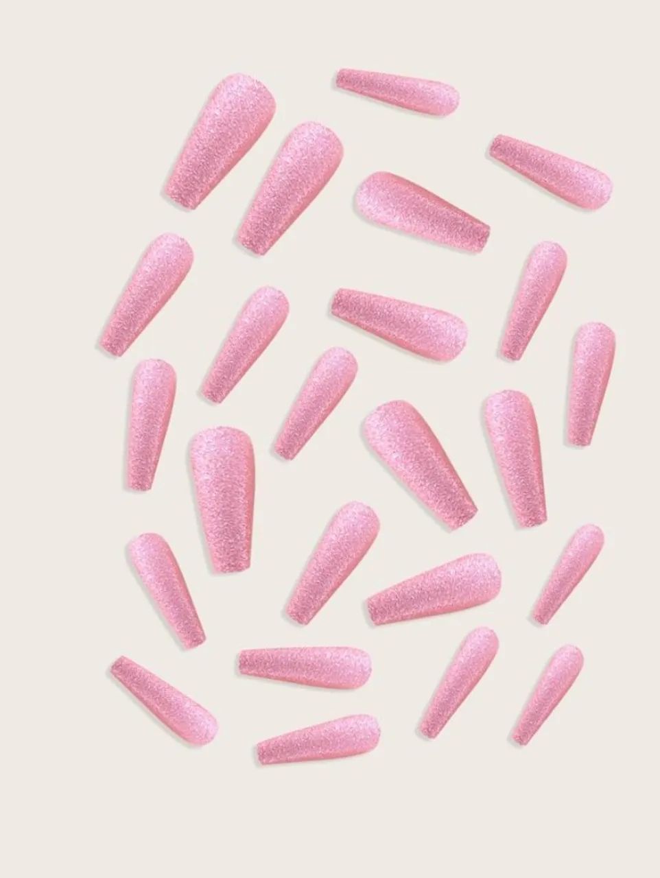 24 Peças de Unhas Postiças + Cola Transparente + Lixa de Unha - Foto 2
