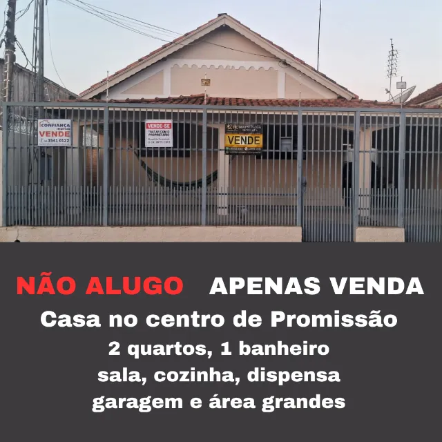 Casa no centro de Promissão ótima localização