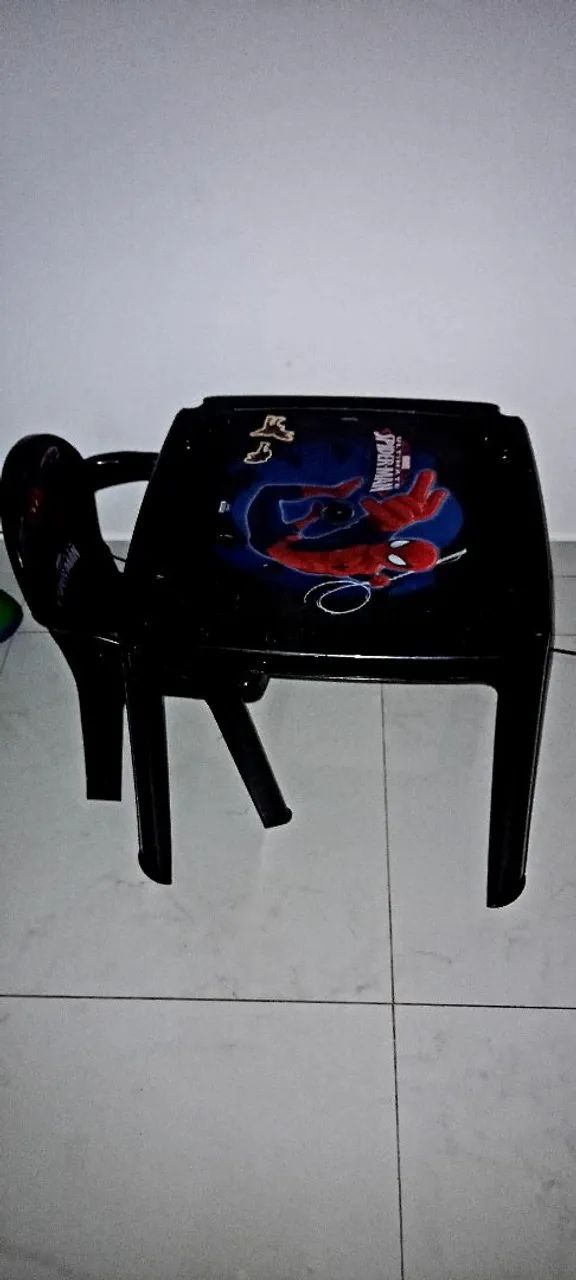 Conjunto de Mesa e cadeira homem aranha - Foto 5