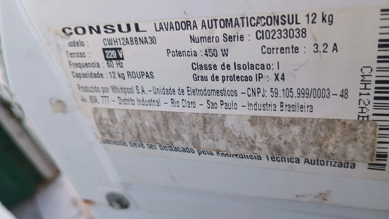 Lavadora Automática Consul 12kg