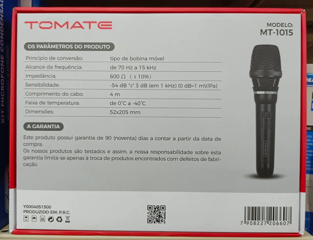 Microfone Dinâmico Profissional com Fio Tomate MT-1015 - Foto 2