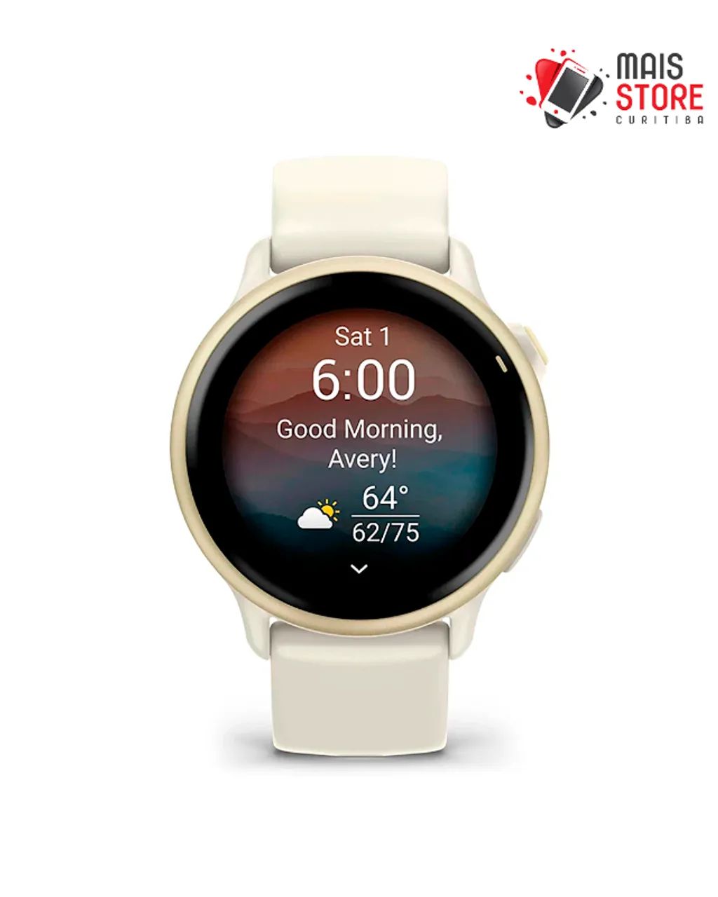 Relógio Garmin Vivoactive 6- Lunar Gold Bone 010-02985-01 Novo/lacrado - Foto 3