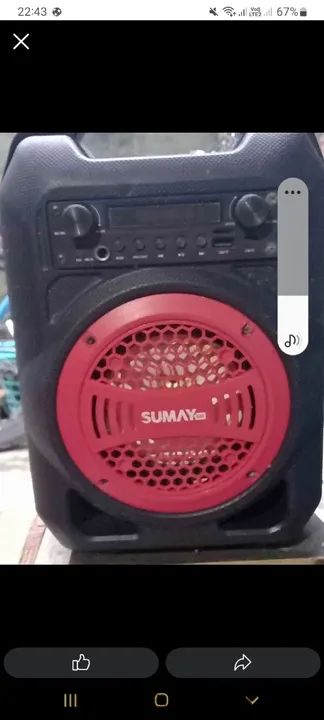 Três caixas de som da marca sumai  - Foto 2