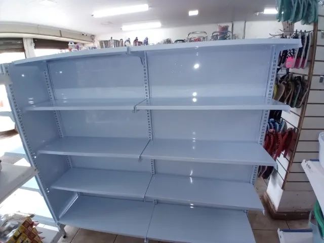 Prateleira para Mercado Gôndola Branca - Foto 3