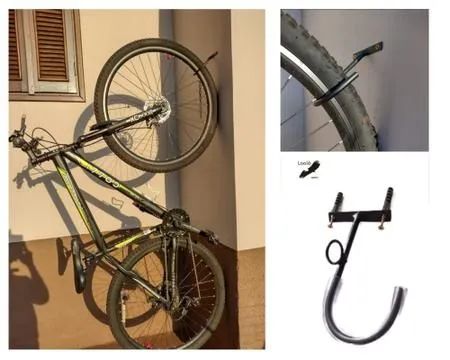 1x suporte de parede para bicicleta - organize e economize espaço