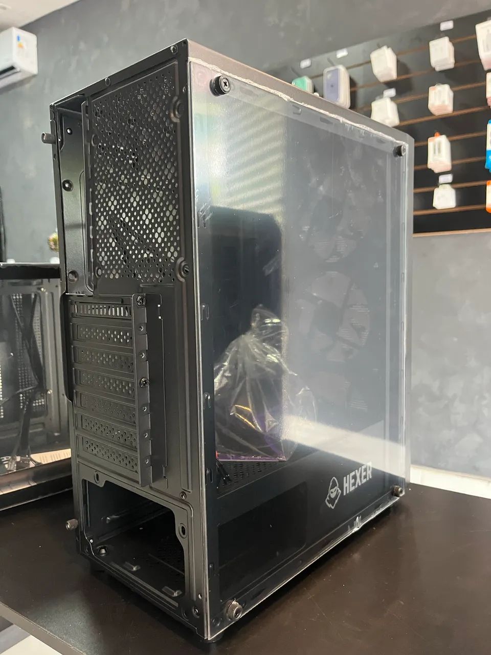 Gabinete GAMER Mancer Hexer ATX - com 3 Fans RBG - Foto 3