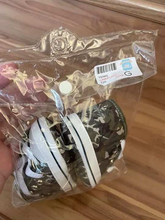 Tênis Infantil Camuflado - Tamanho Grande - Foto 3