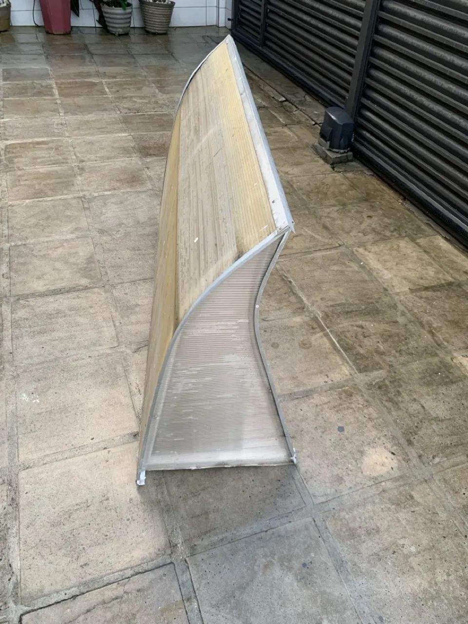 Toldo de alumínio e policarbonato - 1,00m x 1,50m - Foto 6