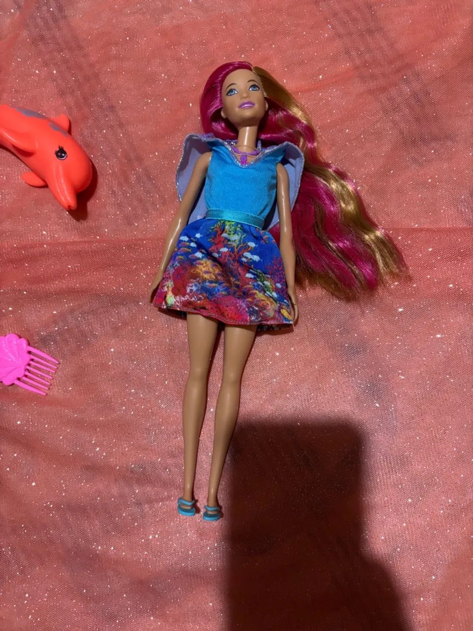 Boneca Barbie Sereia Golfinhos Mágicos  - Foto 3