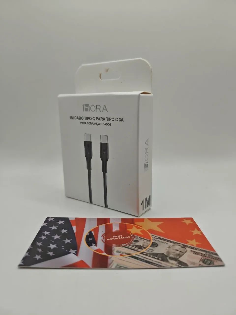 Cabo Tipo-C para Tipo-C 3A 1HORA - NEXT IMPORTADOS - Foto 2