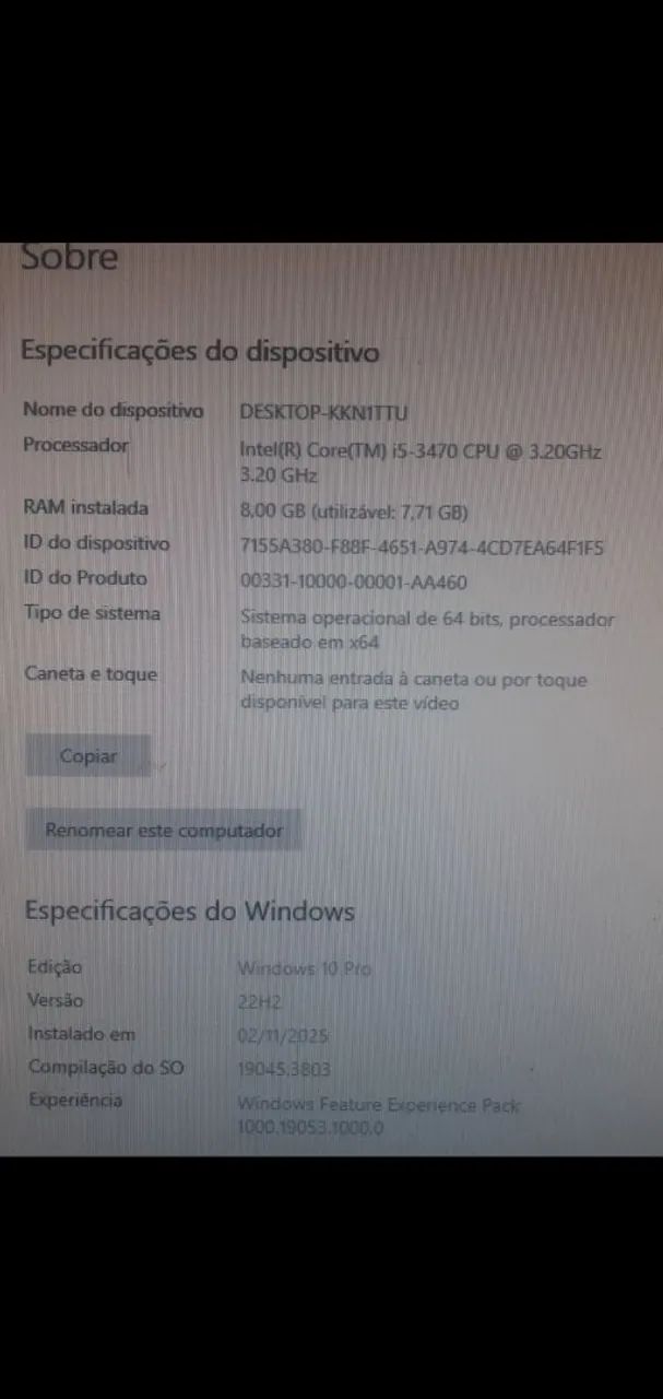 CPU I5 3470 - 8g ddr3 - ssd 255gb - Foto 6