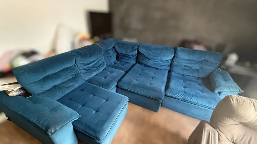 Sofá retratil 5 lugares grande  - Foto 2